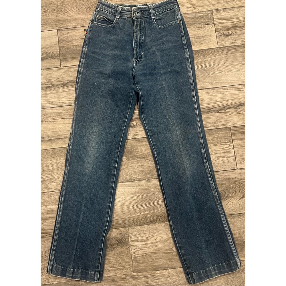 Bon Jou Jeans Kids Size 9 10 Blue Denim High Rise Wide Leg Pants